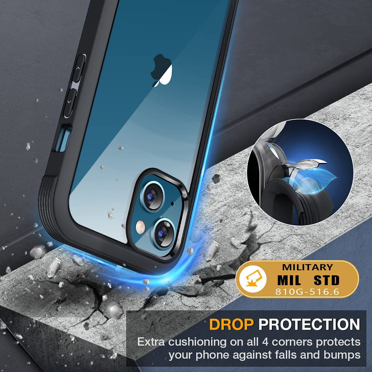 Apple iPhone 13 Mini Hoesje Full Protect 360° Cover Hybride Rood afbeelding 12
