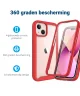 Apple iPhone 13 Hoesje Full Protect 360° Cover Hybride Rood