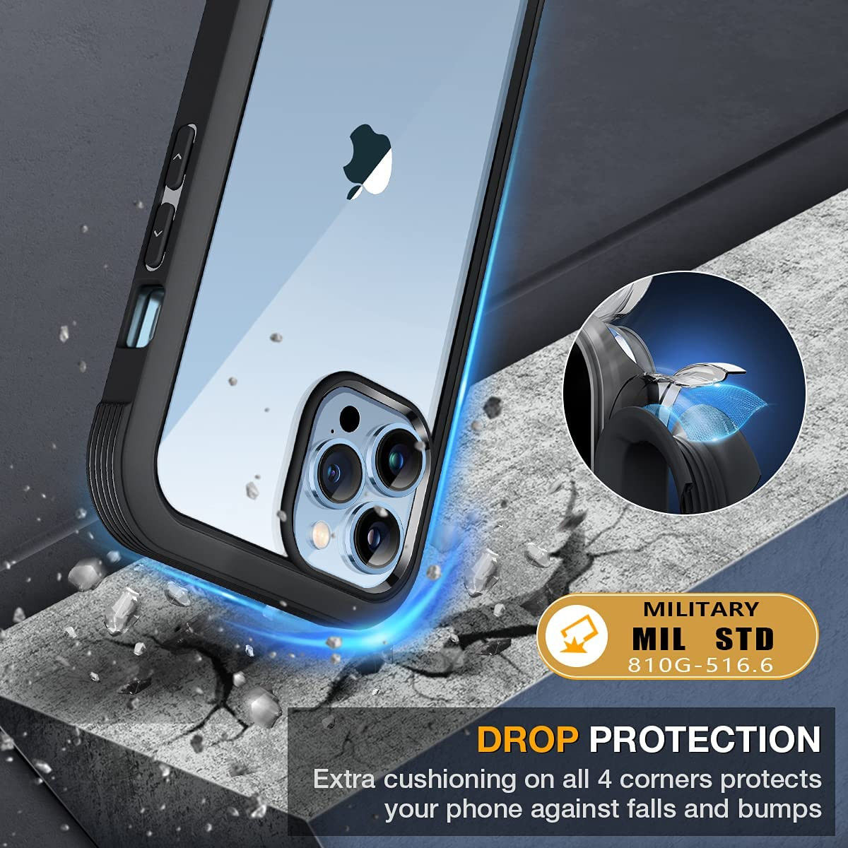 Apple iPhone 13 Pro Hoesje Full Protect 360° Cover Hybride Rood afbeelding 12