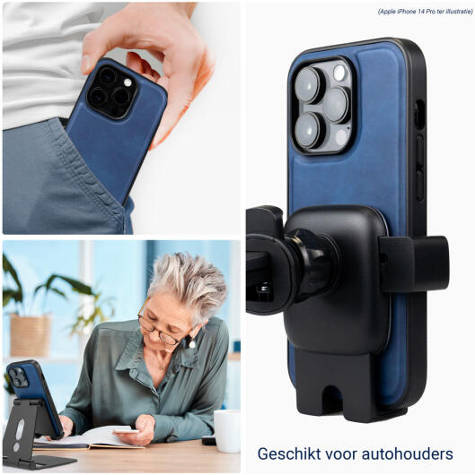 Rosso Element 2-in-1 iPhone 6/7/8/SE (2020/2022) Hoesje Blauw afbeelding 3