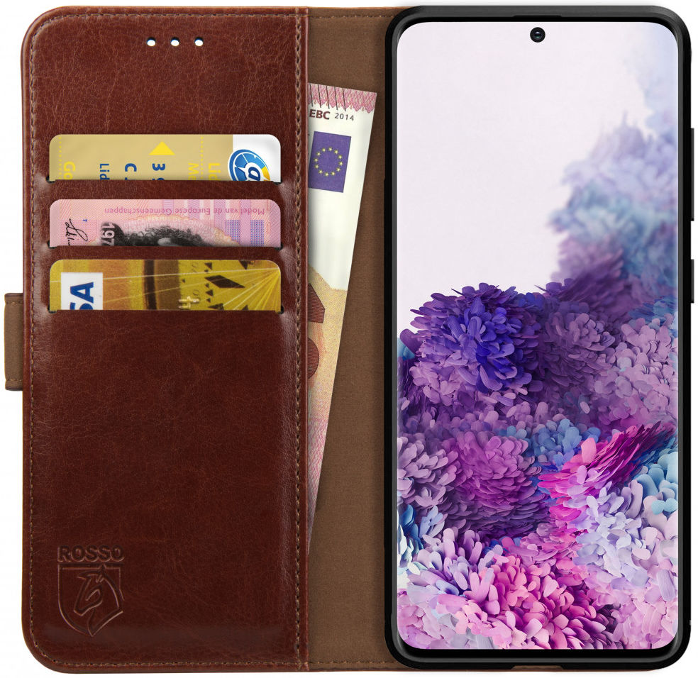 Rosso Element 2-in-1 Samsung Galaxy S20 Hoesje Bruin afbeelding 7