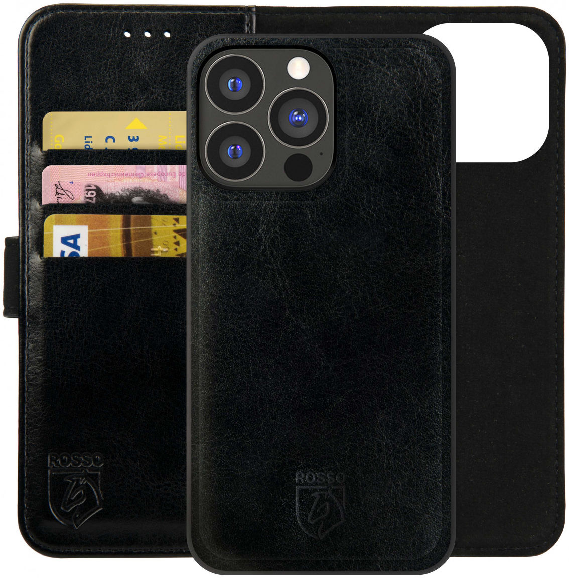 Rosso Element 2-in-1 Apple iPhone 13 Pro Hoesje Zwart afbeelding 1