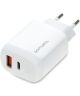 4smarts DoublePort 30W USB-A QC en USB-C Power Delivery Adapter Wit