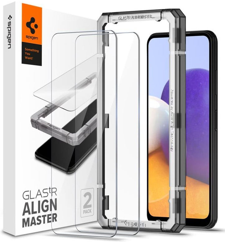 Spigen AlignMaster Samsung Galaxy A22 5G Screen Protector Full Cover afbeelding 1