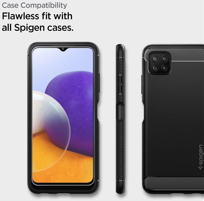 Spigen AlignMaster Samsung Galaxy A22 5G Screen Protector Full Cover afbeelding 6