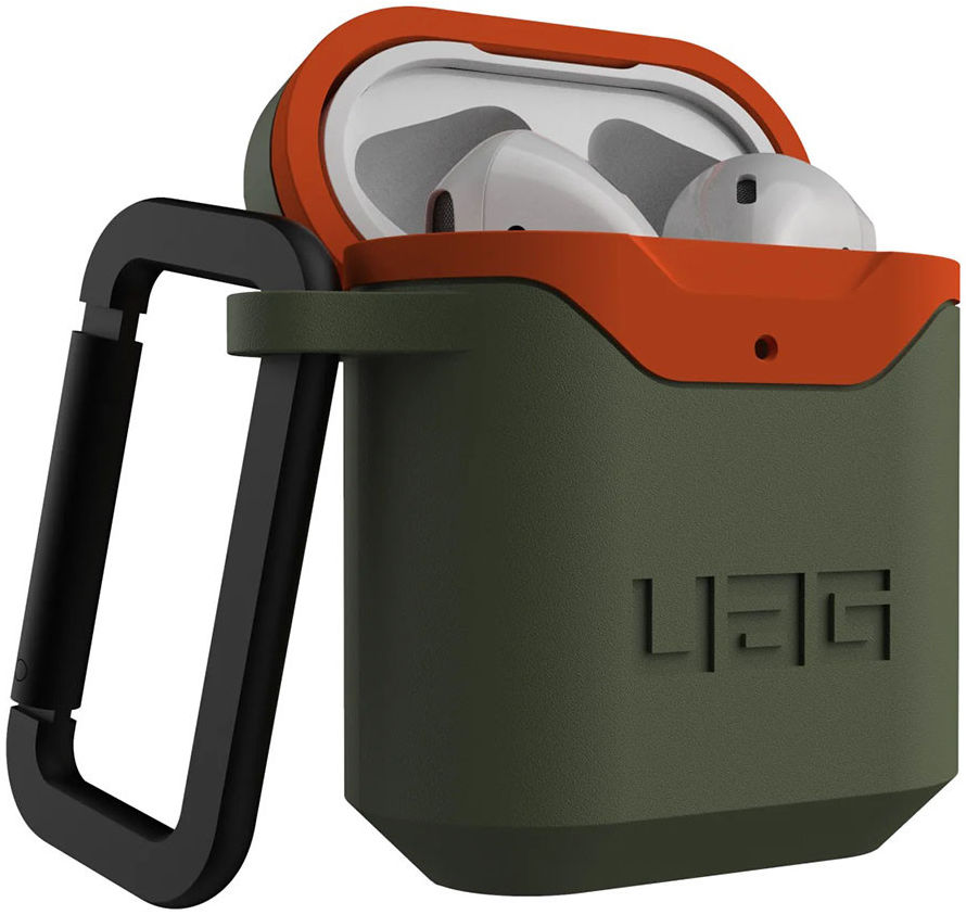 Urban Armor Gear Apple AirPods Hoesje Hard Case Groen Oranje afbeelding 7