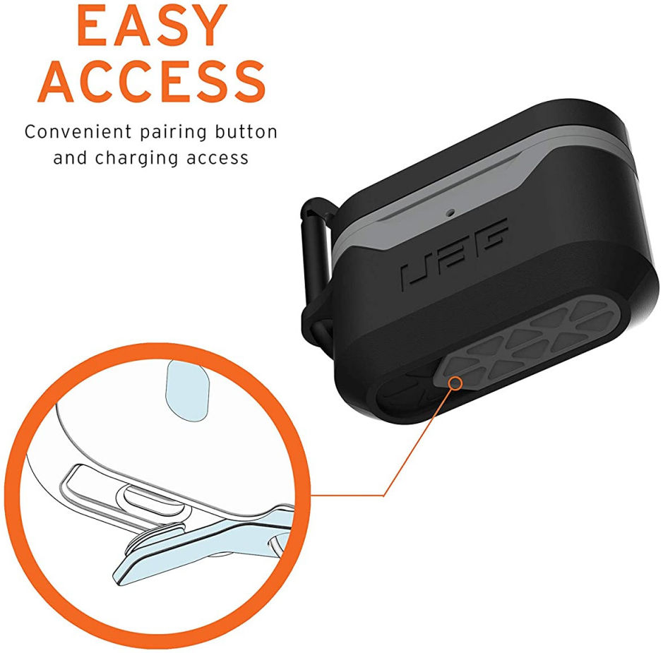 Urban Armor Gear Apple AirPods Pro Hoesje Hard Case Zwart Grijs afbeelding 5