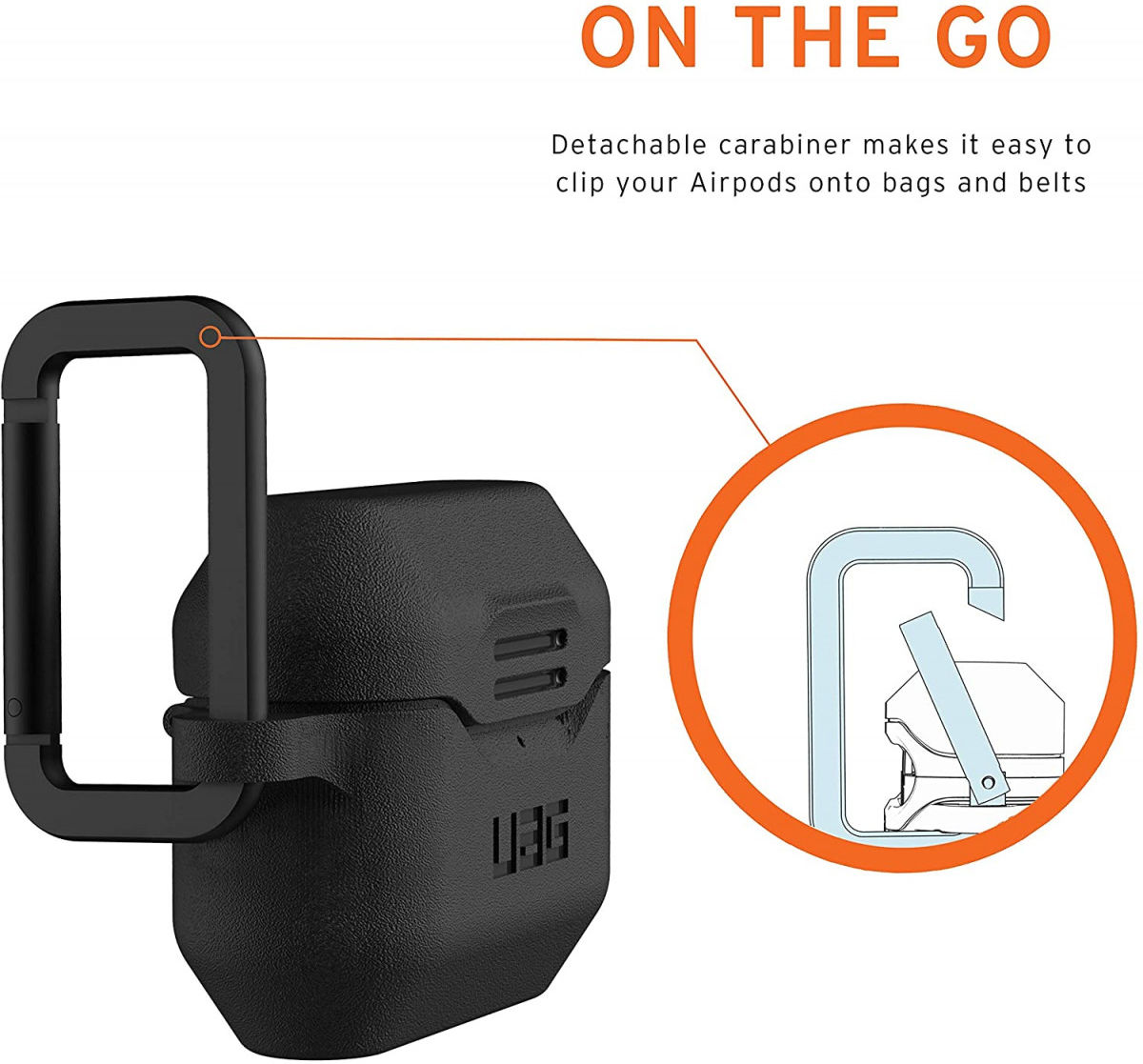 Urban Armor Gear Apple AirPods Pro Hoesje Siliconen Zwart afbeelding 6