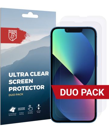 Rosso Apple iPhone 13/13 Pro Ultra Clear Screen Protector Duo Pack Screen Protectors