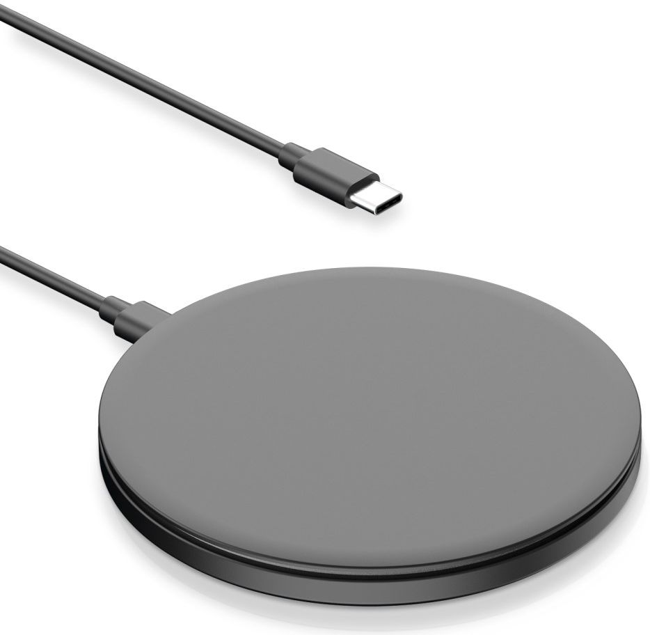 Dux Ducis Draadloze Oplader 15W Fast Charge + USB-C Kabel 1M Zwart afbeelding 1