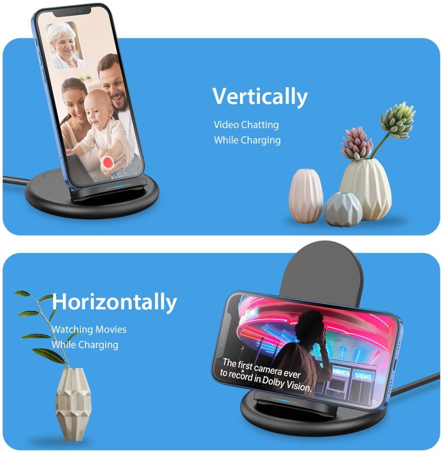 Dux Ducis 3-in-1 Draadloze Oplader 15W voor Smartphone/AirPods/Watch afbeelding 9