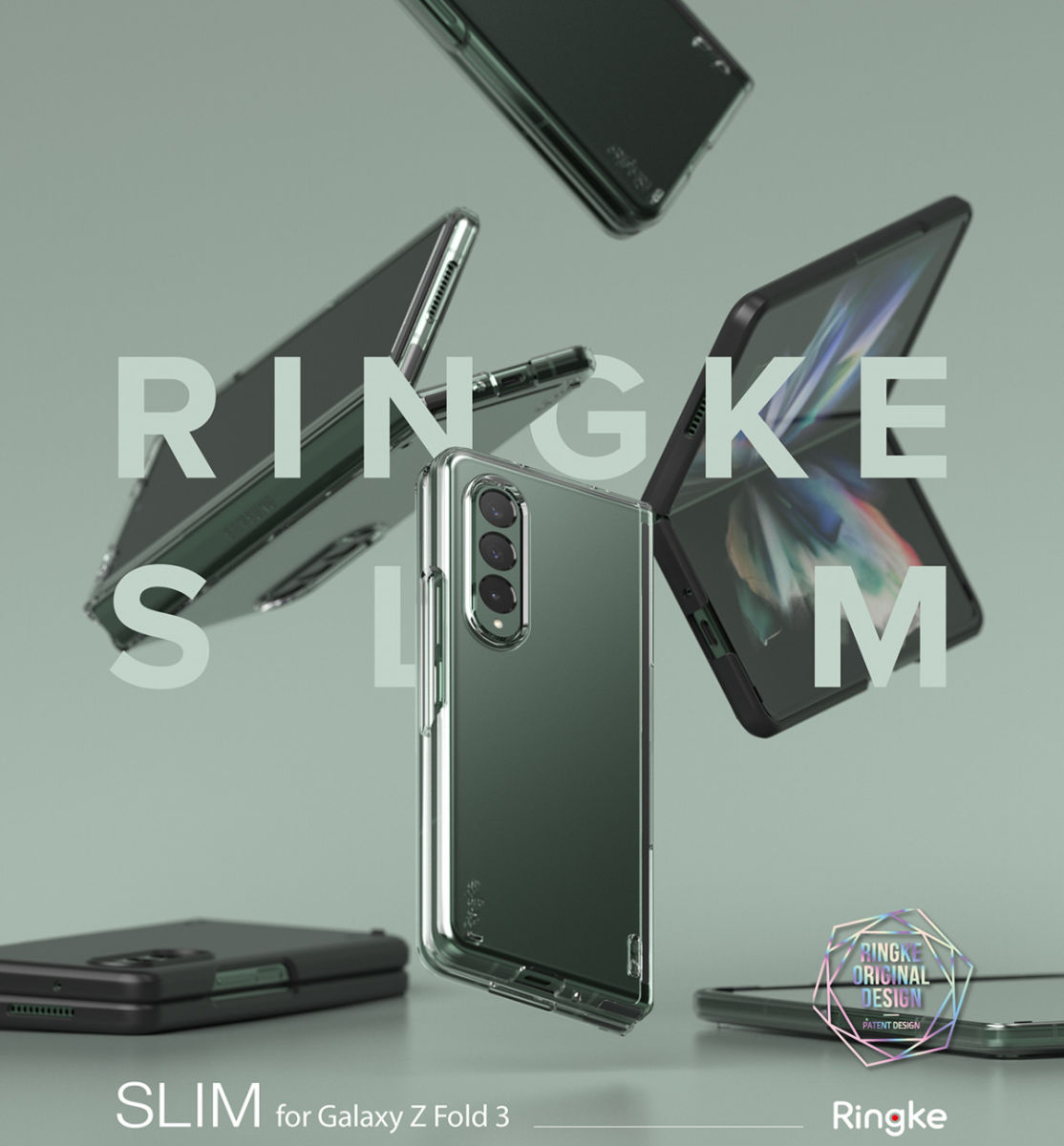 Ringke Slim Samsung Galaxy Z Fold 3 Hoesje Ultra Dun Matte Transparant afbeelding 12