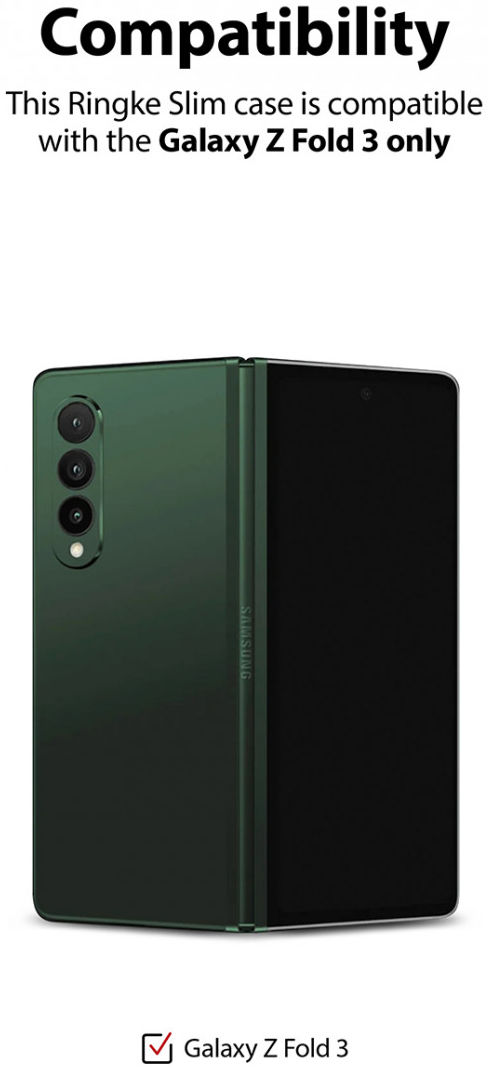 Ringke Slim Samsung Galaxy Z Fold 3 Hoesje Ultra Dun Matte Transparant afbeelding 14