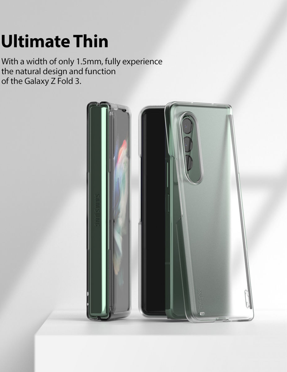Ringke Slim Samsung Galaxy Z Fold 3 Hoesje Ultra Dun Matte Transparant afbeelding 3