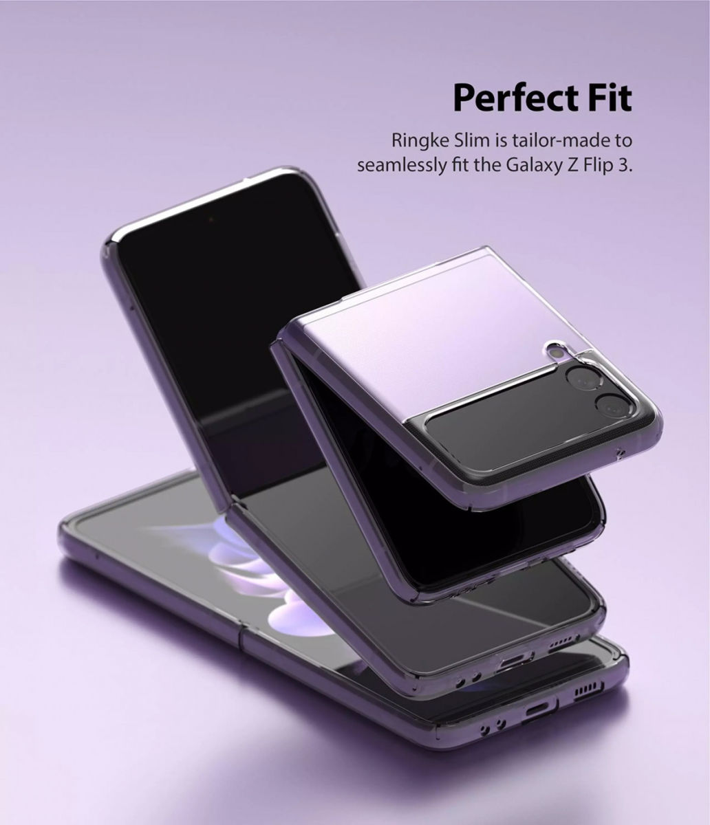Ringke Slim Samsung Galaxy Z Flip 3 Hoesje Ultra Dun Zwart afbeelding 2