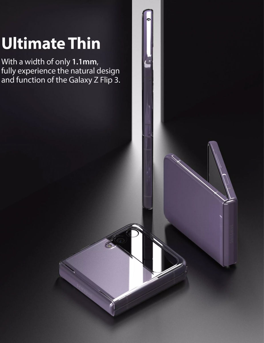 Ringke Slim Samsung Galaxy Z Flip 3 Hoesje Ultra Dun Zwart afbeelding 4