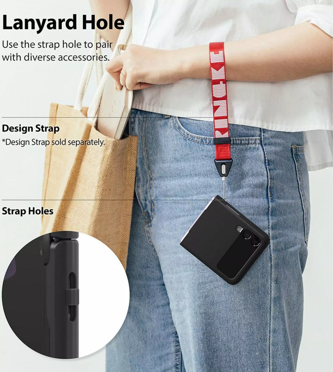 Ringke Slim Samsung Galaxy Z Flip 3 Hoesje Ultra Dun Zwart afbeelding 7