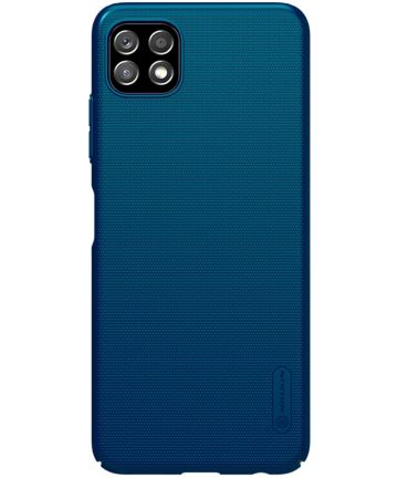 Nillkin Super Frosted Shield Samsung Galaxy A22 5G Hoesje Blauw Hoesjes