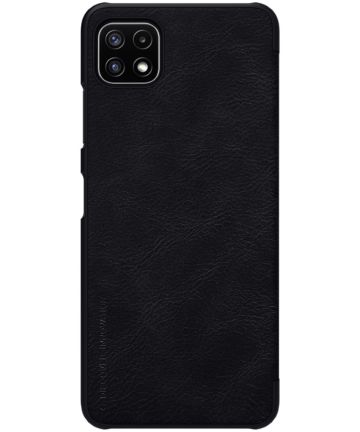 Nillkin Qin Samsung Galaxy A22 5G Hoesje Wallet Book Case Zwart Hoesjes