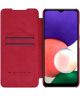 Nillkin Qin Samsung Galaxy A22 5G Hoesje Wallet Book Case Rood