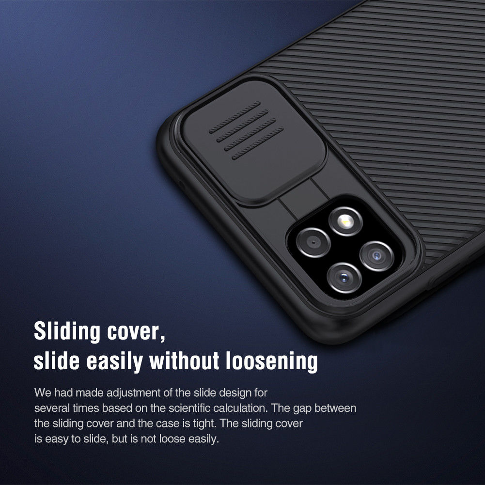 Nillkin CamShield Samsung Galaxy A22 5G Hoesje met Camera Slider Zwart afbeelding 12