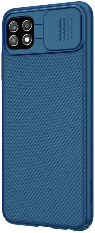 Nillkin CamShield Samsung Galaxy A22 5G Hoesje met Camera Slider Blauw afbeelding 14
