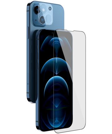 Nillkin iPhone 13 Mini Tempered Glass met Frame + Camera Protector Screen Protectors