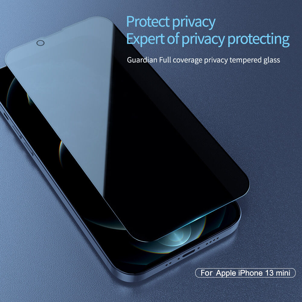 Nillkin Apple iPhone 13 Mini Screen Protector Privacy Tempered Glass afbeelding 6