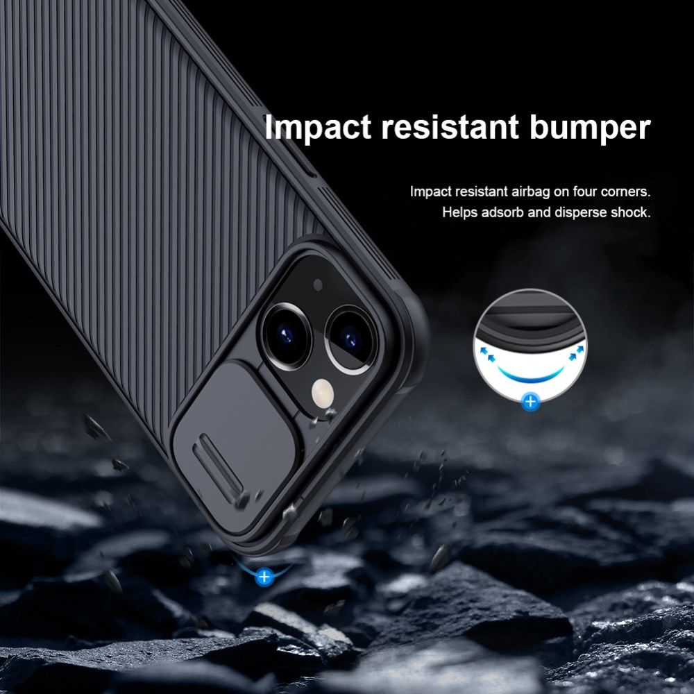 Nillkin CamShield iPhone 13 Mini MagSafe Hoesje Camera Slider Zwart afbeelding 7