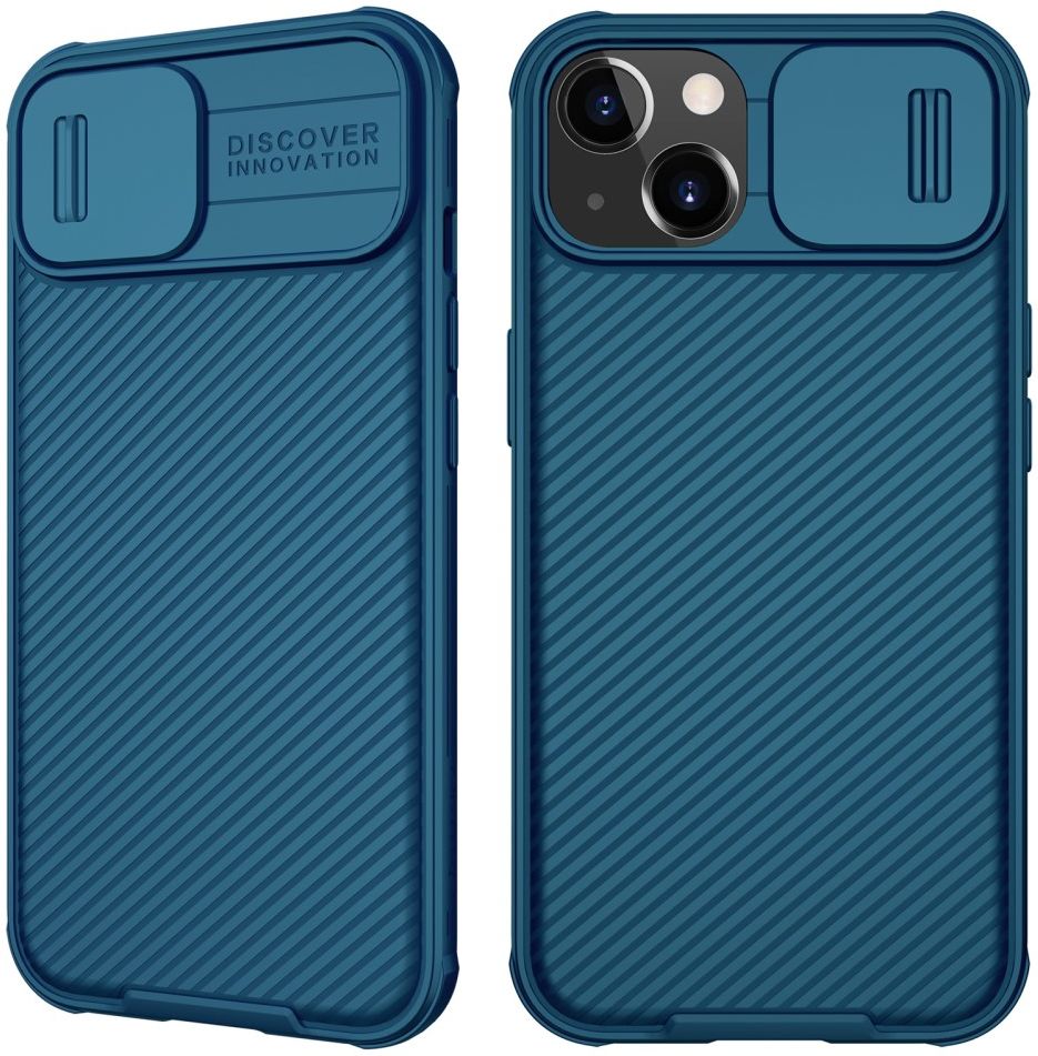 Nillkin CamShield Apple iPhone 13 MagSafe Hoesje Camera Slider Blauw afbeelding 11
