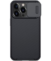 Nillkin CamShield iPhone 13 Pro MagSafe Hoesje met Camera Slider Zwart