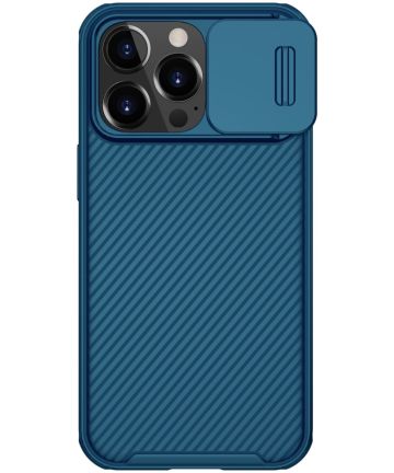 Nillkin CamShield iPhone 13 Pro MagSafe Hoesje met Camera Slider Blauw Hoesjes