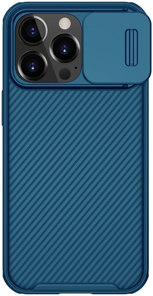 Nillkin CamShield iPhone 13 Pro MagSafe Hoesje met Camera Slider Blauw afbeelding 1