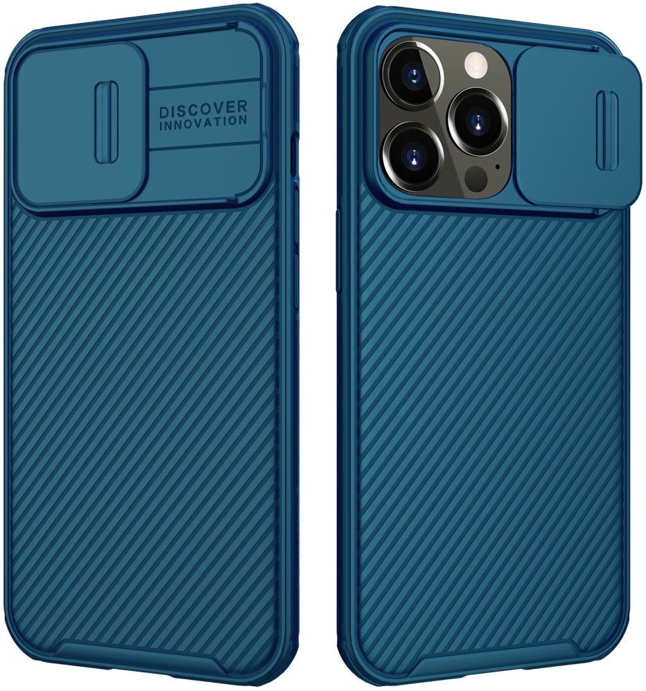 Nillkin CamShield iPhone 13 Pro MagSafe Hoesje met Camera Slider Blauw afbeelding 4