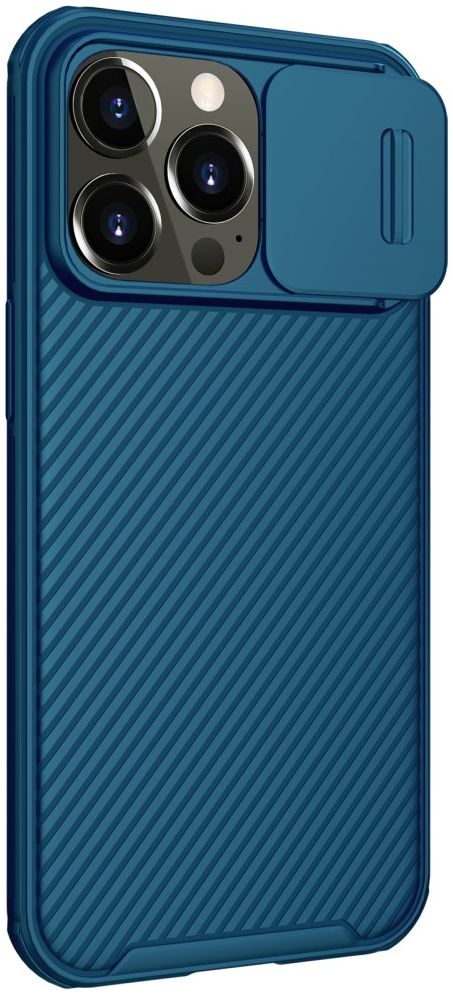 Nillkin CamShield iPhone 13 Pro MagSafe Hoesje met Camera Slider Blauw afbeelding 7