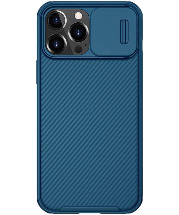 Nillkin CamShield iPhone 13 Pro Max MagSafe Hoesje Camera Slider Blauw Hoesjes