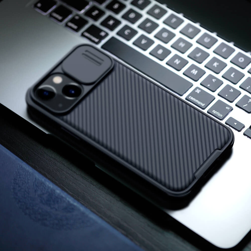 Nillkin CamShield Apple iPhone 13 Mini Hoesje met Camera Slider Zwart afbeelding 12