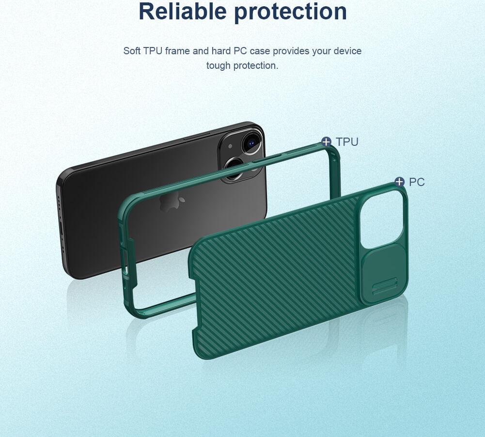 Nillkin CamShield Apple iPhone 13 Mini Hoesje met Camera Slider Zwart afbeelding 15