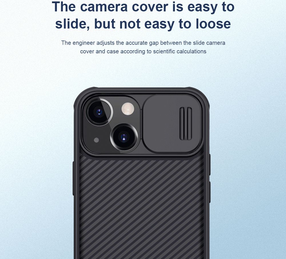 Nillkin CamShield Apple iPhone 13 Mini Hoesje met Camera Slider Zwart afbeelding 10