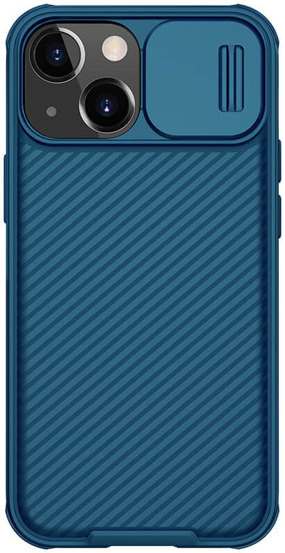 Nillkin CamShield Apple iPhone 13 Mini Hoesje met Camera Slider Blauw afbeelding 1