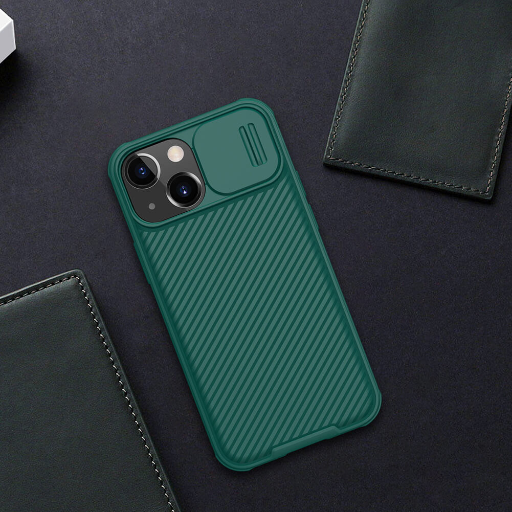 Nillkin CamShield Apple iPhone 13 Mini Hoesje met Camera Slider Groen afbeelding 7
