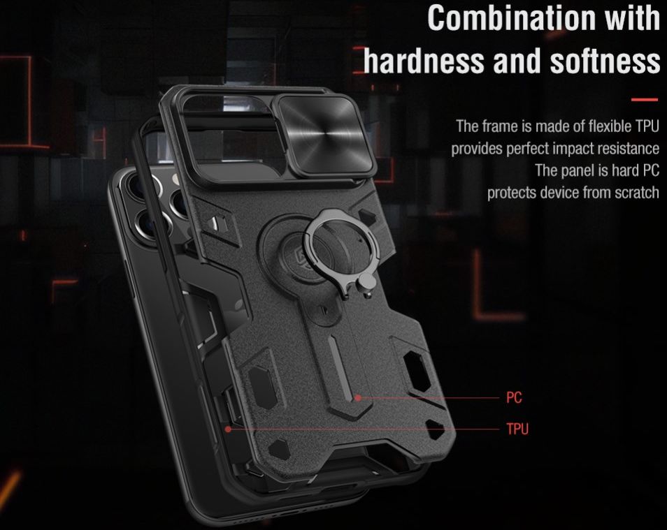 Nillkin CamShield Armor Apple iPhone 13 Camera Slider Zwart afbeelding 7