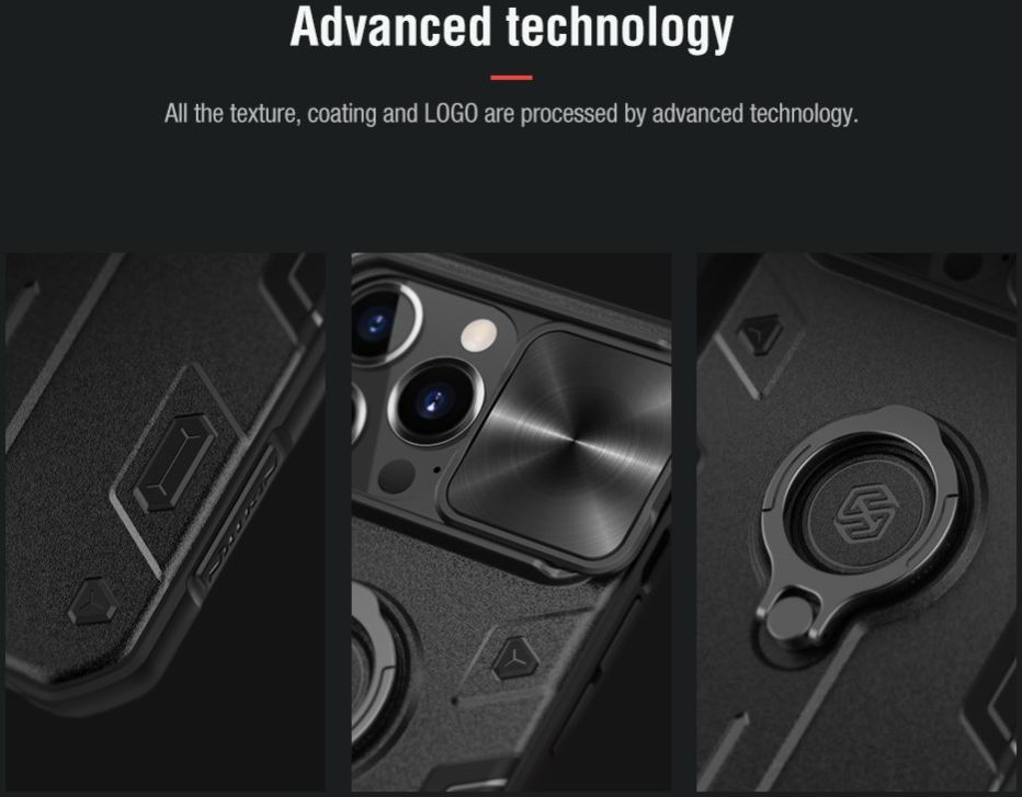 Nillkin CamShield Armor Apple iPhone 13 Camera Slider Zwart afbeelding 6