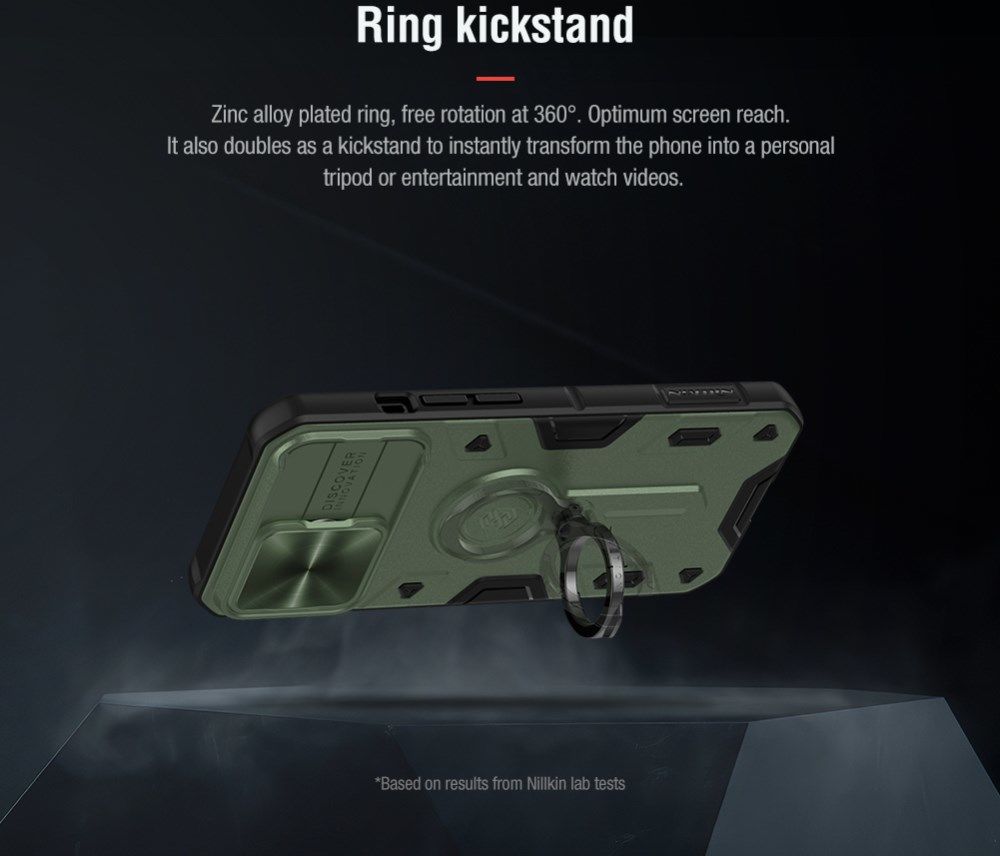 Nillkin CamShield Armor Apple iPhone 13 Camera Slider Groen afbeelding 5