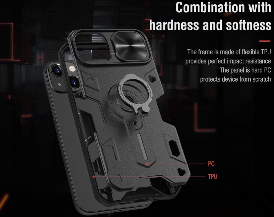 Nillkin CamShield Armor Apple iPhone 13 Pro Camera Slider Zwart afbeelding 5