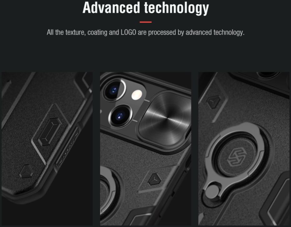 Nillkin CamShield Armor Apple iPhone 13 Pro Camera Slider Zwart afbeelding 6