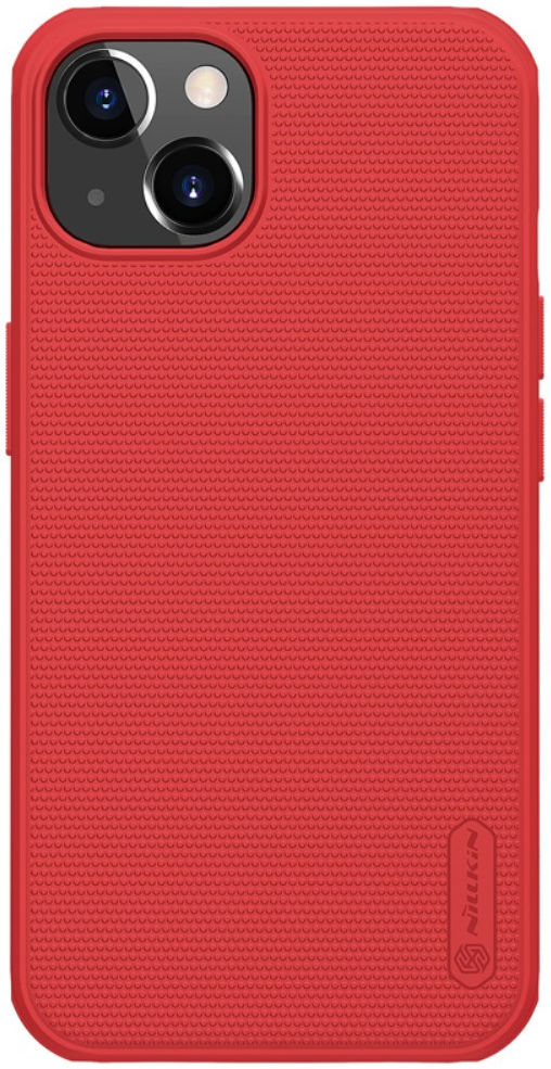 Nillkin Super Frosted Shield iPhone 13 Hoesje Rood afbeelding 1