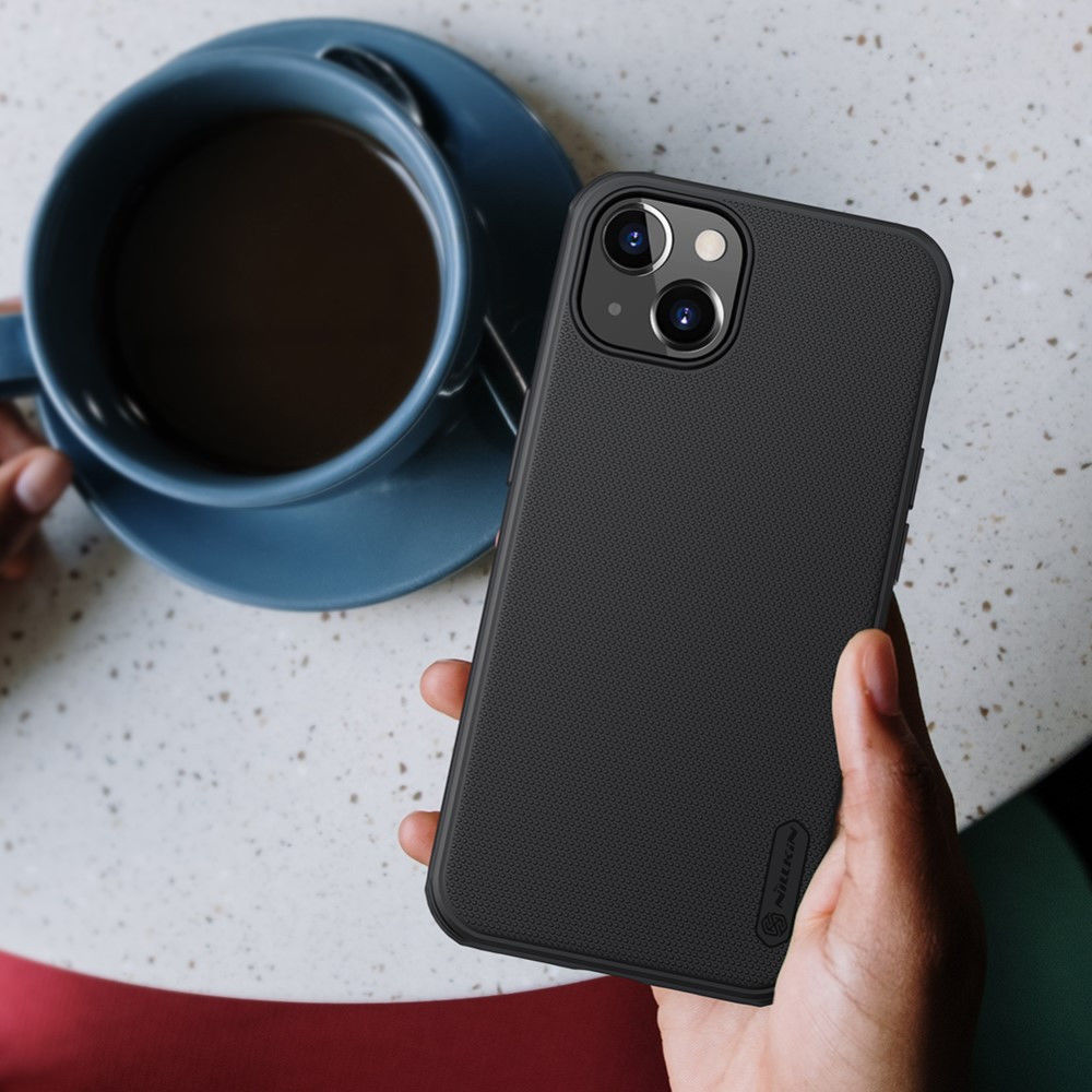Nillkin Super Frosted Shield iPhone 13 Hoesje Rood afbeelding 12