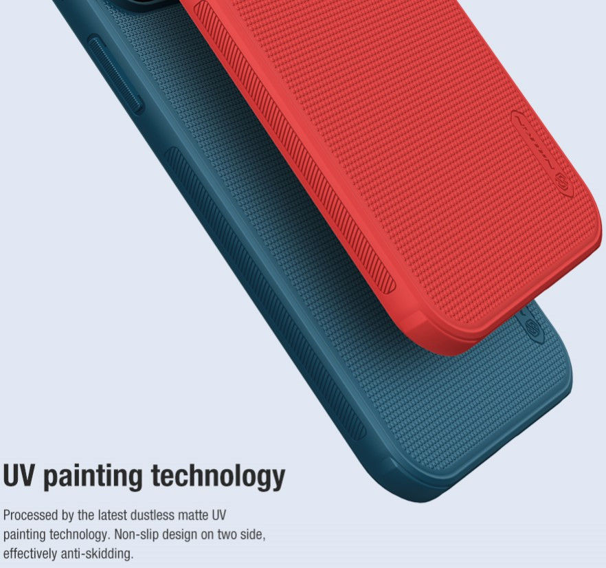 Nillkin Super Frosted Shield iPhone 13 Hoesje Rood afbeelding 7