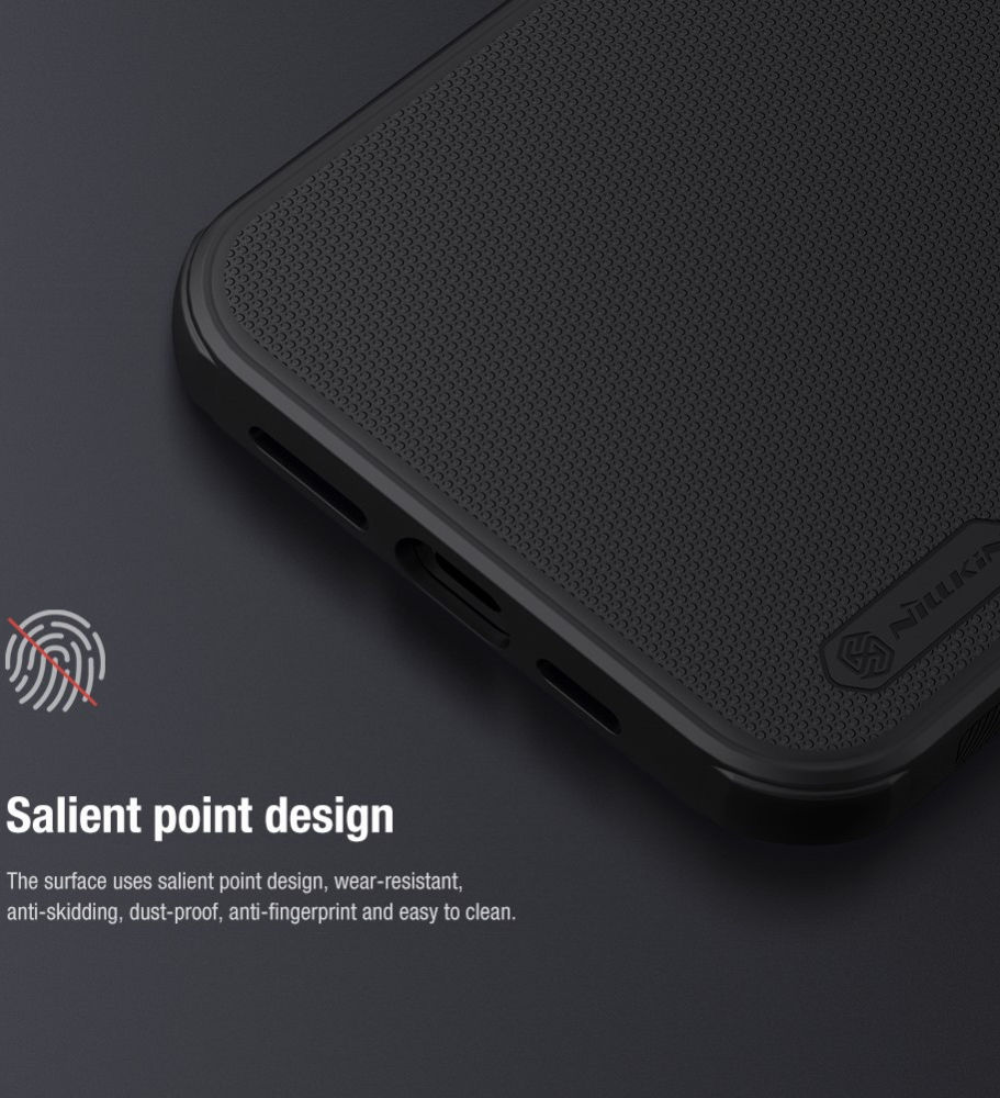 Nillkin Super Frosted Shield iPhone 13 Pro Hoesje Zwart afbeelding 16